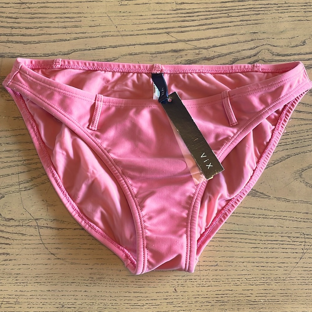 Vix new bikini bottom. Never worn, coral/pink in near perfection condition.